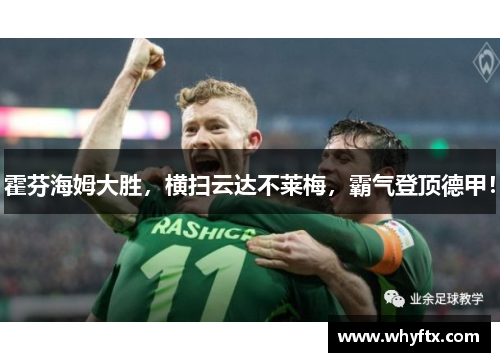 霍芬海姆大胜，横扫云达不莱梅，霸气登顶德甲！